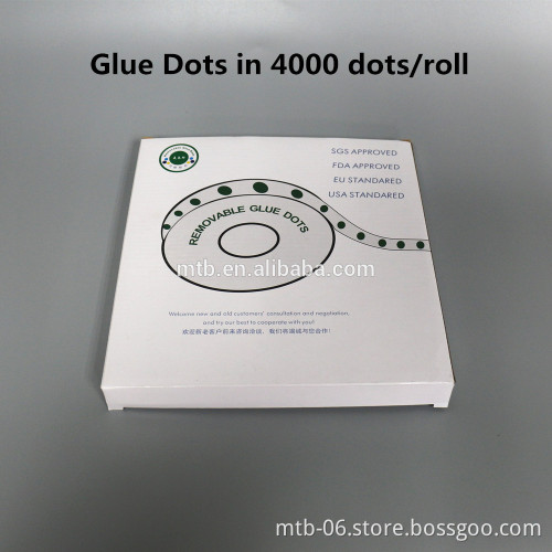 Clear Removable Glue Dots Fix Pop Up Brochure